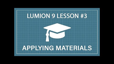 lumion 9 tutorial: How to Apply and Modify Materials- Lumion 9 - 3D Render Tutorial class 3