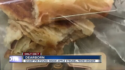 Dearborn man says his daughter was stabbed by long sharp pin after biting into pastry from Kroger