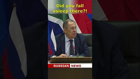 Did you fall asleep there, did't?! Lavrov, Russia #Shorts