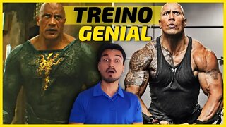 Rotina de TREINO de THE ROCK para o ADÃO NEGRO⚡ React Treino de Dwayne Johnson 🏋Treinamento The Rock