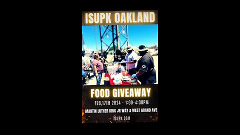 ISUPK OAKLAND FOOD GIVEAWAY