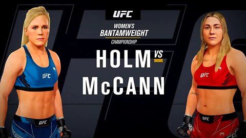 EA Sports UFC 4 Gameplay Molly McCann vs Holly Holm