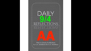 Daily Reflections – September 4 – Alcoholics Anonymous - Read Along