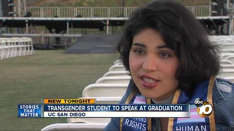 Transgender student to speak at UC San Diego graduation