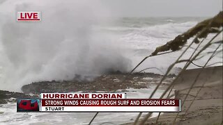 Rough surf and erosion fears