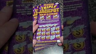 Triple Jackpot Lottery Ticket Winner! #shorts