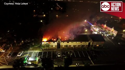 Crews battle 2-alarm fire at Captiva Club Apartments in Town 'n' Country | Drone Video