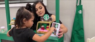 Family builds Target and Starbucks replicas