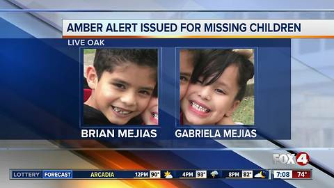 AMBER alert issued for two children missing from Live Oak
