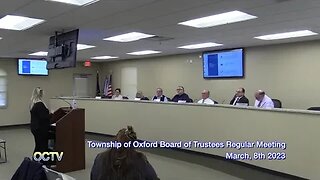 Township of Oxford Board of Trustees Regular Meeting: March, 8th 2023