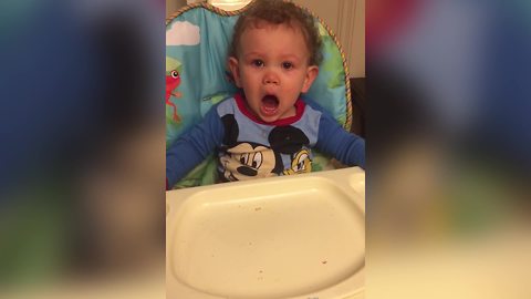 "Baby Surprised By The Doorbell"