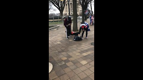 Guitar player plays Star-Spangled Banner.