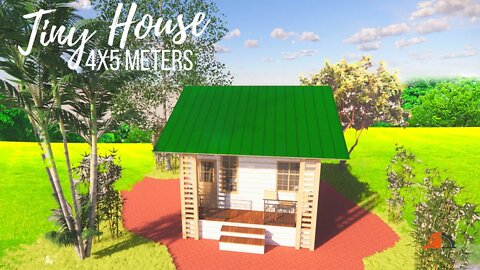 Tiny House design | 2 Bedroom | 4x5 Meter (20 Sqm)