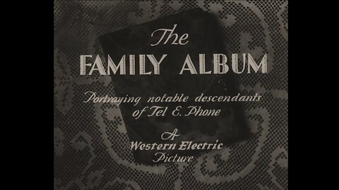 The Notable Descendants Of Tel E. Phone (1929 Original Black & White Cartoon)