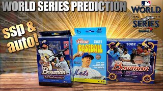 ASTROS vs PHILLIES 2022 World Series Prediction | '20 Bowman Platinum - '21 Heritage - '22 Bowman