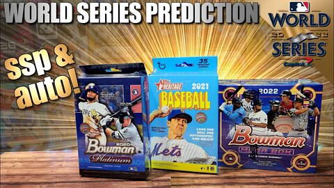 ASTROS vs PHILLIES 2022 World Series Prediction | '20 Bowman Platinum - '21 Heritage - '22 Bowman