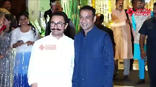 Aamir Khan at Ira Trivedi & Madhu Mantena Wedding Reception 🥰💖📸