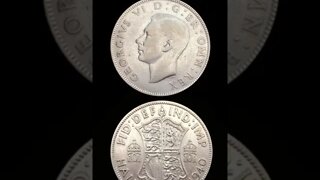 United Kingdom ½ Crown 1940.#shorts #coinnotesz