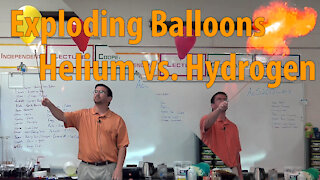 Exploding Balloons - Helium vs. Hydrogen