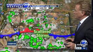 Showers in the forecast for the holiday weekend