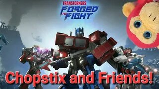 Chopstix and Friends! Transformers: Forged to Fight - missions 1 and 2! #transformers #gaming