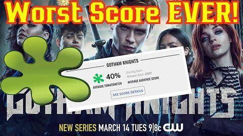 CW Fails AGAIN! Gotham Knights Series ROASTED By Critics! Rotten Tomatoes Certified