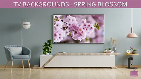 TV Background Spring Blossom Screensaver TV Art Slideshow / No Sound