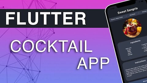 My Cocktail 🔴 Flutter App Tutorial [Full Course]