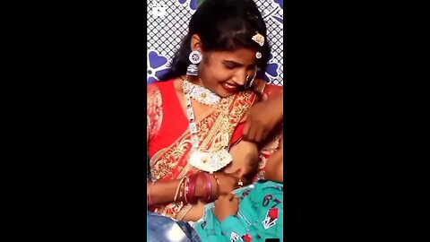 indian girl breastfeeding baby