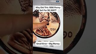 $3,000+ 1990 NO S PENNY - PROOF ERROR COIN TO SEARCH FOR