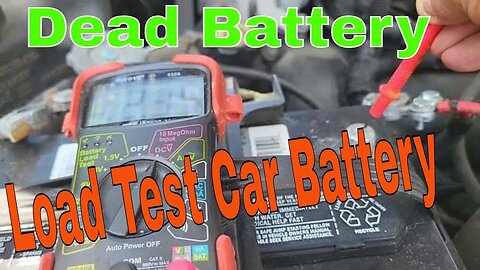 How to use a Load Tester car battery test dead battery