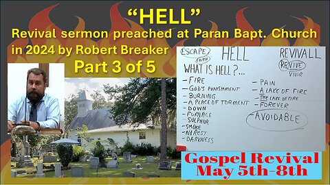 Hell REVIVAL SERMON #3 PARAN BAPTIST CHURCH