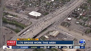 I-70 Bridge work this week