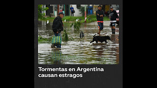 Alerta naranja por tormentas en Argentina