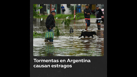 Alerta naranja por tormentas en Argentina