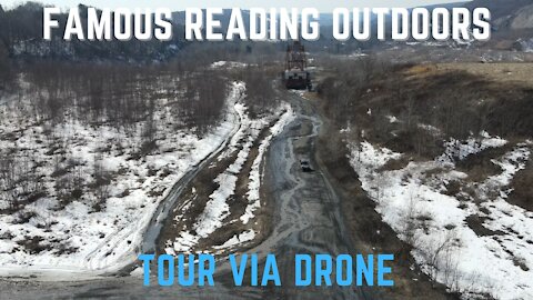 Famous Reading Outdoors via DRONE - eastern PA best riding ATV park