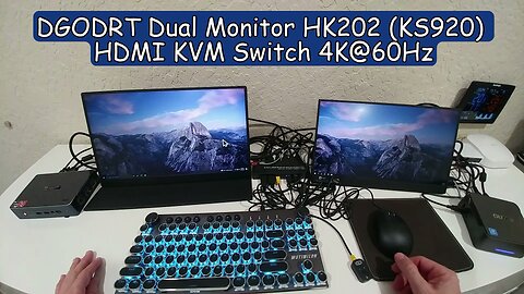 DGODRT Dual Monitor HDMI KVM Switch HK202 (KS920), 4K, 60Hz, 3x USB, Remote Switch, Full Review