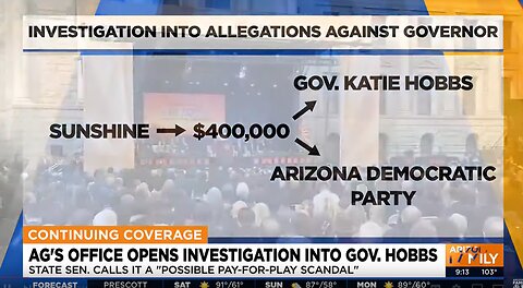 Arizona AG's office opens investigation into (D) Gov. Katie Hobbs.
