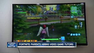 Parents hiring Fortnite video game tutors