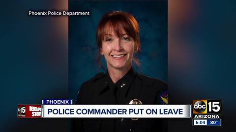 Phoenix police commander put on leave for misconduct complaint