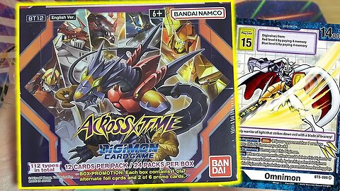 Digimon Card Game BT12 Across Time Booster Box Opening!