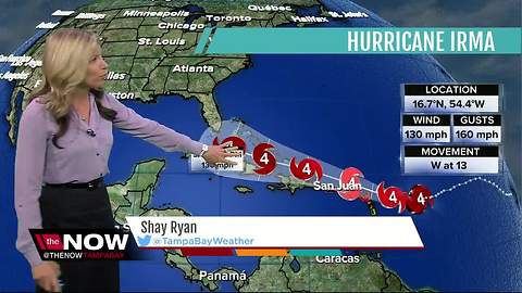 Hurricane Irma Update | Florida’s Most Accurate Forecast with Shay Ryan on Monday at 5PM