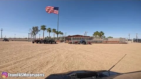 Chasing the Quads in our Pro R from Pad 4 to Duners Diner - Glamis Presidents Day 2023