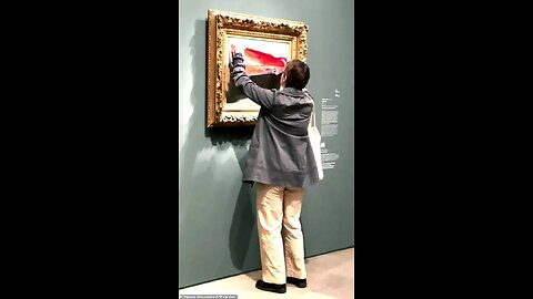 Environmental activist recently defaced a painting by Claude Monet at Orsay Museum in Paris