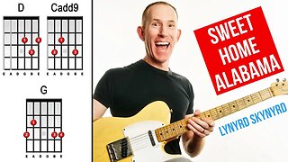 Sweet Home Alabama by Lynyrd Skynyrd - Easy Beginners How To Play Guitar Lessons