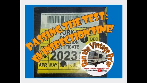 Vintage RV Inspection: Passing the Test