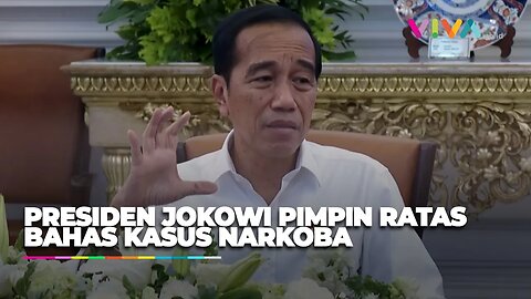 Pimpin Ratas Pemberantasan Narkoba, Jokowi Singgung Lapas Over Kapasitas