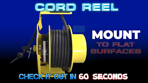 General Area Use Cord Reel - 50' 8/3 SOOW Cord - 600V Max Rated
