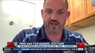 Free gas for nurses and doctors