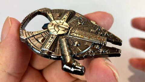 Star Wars Millenium Falcon Metal Bottle Opener review giveaway